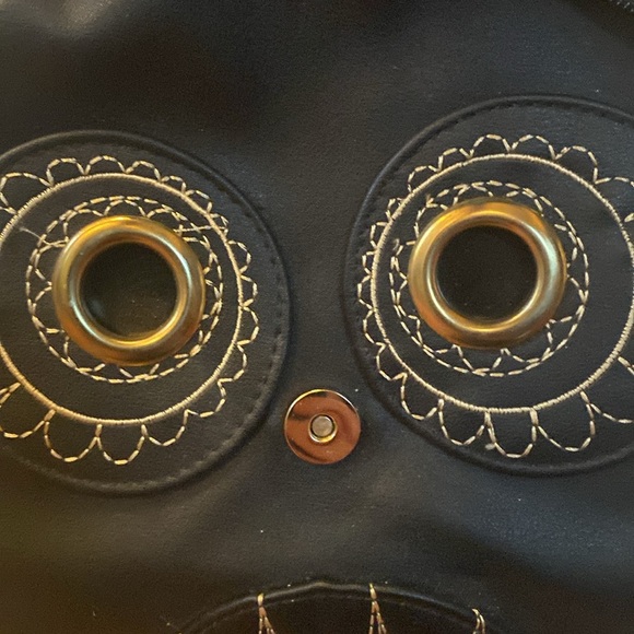 Classy Owl Backpack Pu Leather Mini backpack goldtone accents adjustable straps - Picture 2 of 12